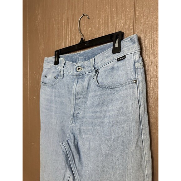 G-STAR‎ Triple A Regular Straight Leg Jeans Men's W32/L32 Button Fly Light Wash - Picture 2 of 6